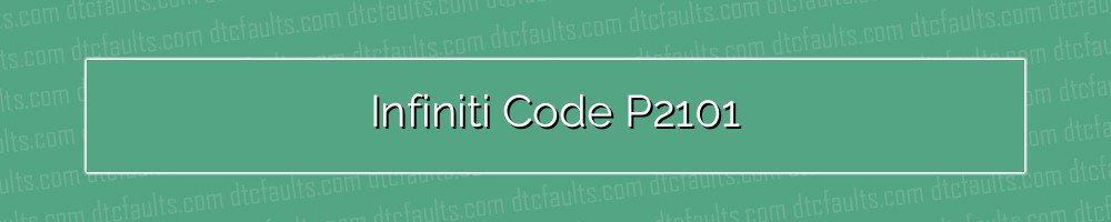 Infiniti Code P2101