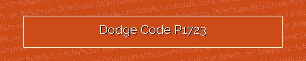 Dodge Code P1723