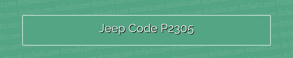 Jeep Code P2305