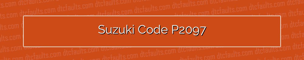 Suzuki Code P2097