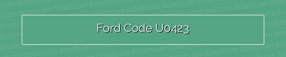 Ford Code U0423