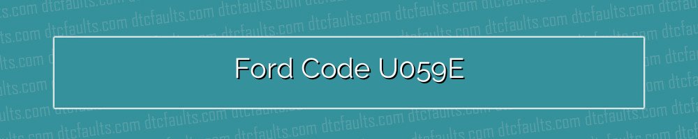 Ford Code U059E