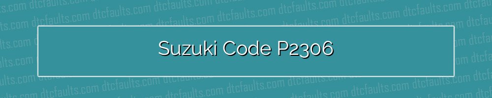 Suzuki Code P2306